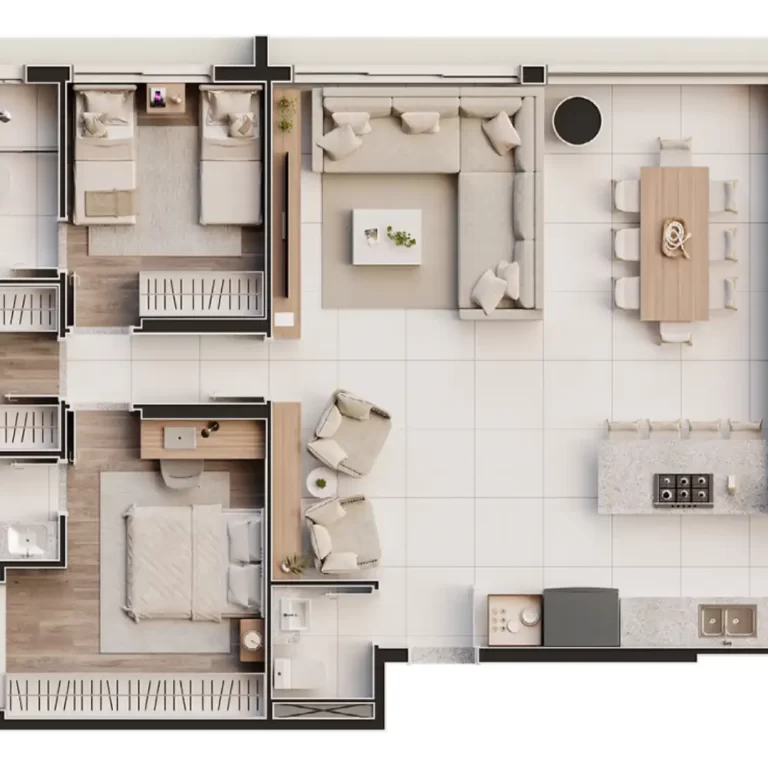 131 M² / 3 SUÍTES 2 VAGAS